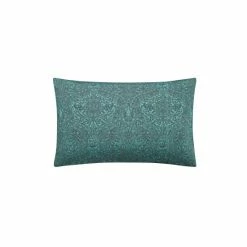 Morris & Co Set Of 2 Teal Blue Honeysuckle Tulip 220 Thread Count Housewife Pillowcases -Morris & Co shop unnamed file 104