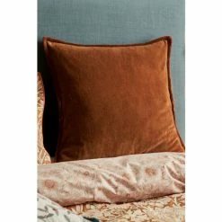 Morris & Co. Saffron Orange Velvet Sunflower Sham Pillowcase