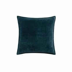 Morris & Co. Teal Blue Velvet Honeysuckle & Tulip Sham Pillowcase -Morris & Co shop unnamed file 119