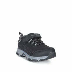Trespass Black Harrelson Low Cut Kids Trainers