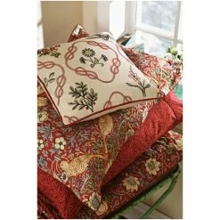 Morris & Co. Crimson Red Strawberry Thief 300 Thread Count Housewife Pillowcase -Morris & Co shop unnamed file 130