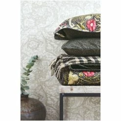 Morris & Co. Black Seaweed Cotton Percale Housewife Pillowcase