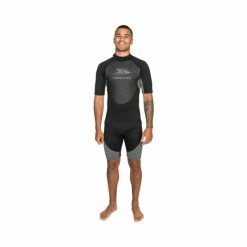 Trespass Black Claybourne Male 3mm Short Wetsuit