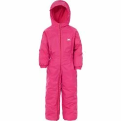Trespass Childs Pink Dripdrop Rainsuit