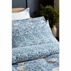 Morris & Co Set Of 2 Blue Pimpernel Pillowcases