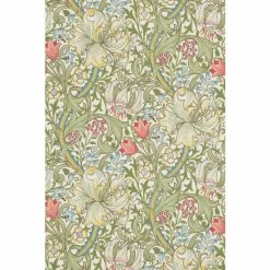 Morris & Co. Green Golden Lily Wallpaper Wallpaper