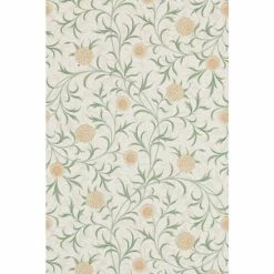 Morris & Co. Green Scroll Wallpaper Wallpaper
