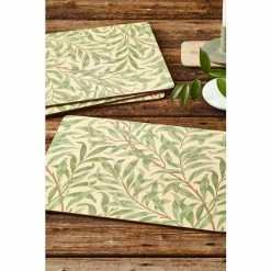 Morris & Co. By Pimpernel Set Of 4 Green Willow Bough Green Placemats -Morris & Co shop unnamed file 238