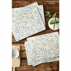 Morris & Co. By Pimpernel Set Of 6 Blue Willow Bough Blue Placemats