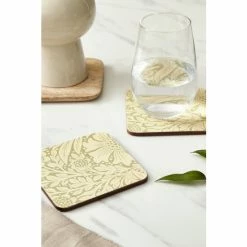 Morris & Co. By Pimpernel Set Of 6 Green Marigold Green Coasters -Morris & Co shop unnamed file 264
