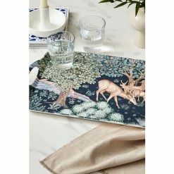 Morris & Co. By Pimpernel Blue Wightwick Large Handled Tray 2 Morris & Co. By Pimpernel Blue Wightwick Large Handled Tray -Morris & Co shop unnamed file 281