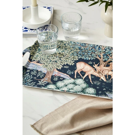 unnamed-file-281.jpg Morris & Co. By Pimpernel Blue Wightwick Large Handled Tray -Morris & Co shop unnamed file 281