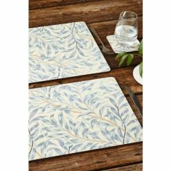 Morris & Co. By Pimpernel Set Of 4 Blue Willow Bough Blue Placemats