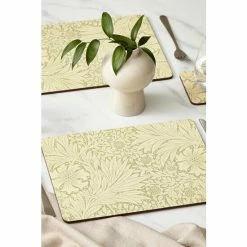 Morris & Co Set Of 6 Green Marigold Placemats By Pimpernel -Morris & Co shop unnamed file 305