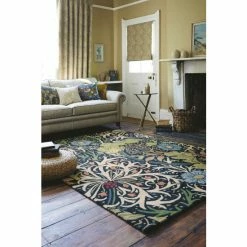 Morris & Co. Ink Blue Seaweed Rug