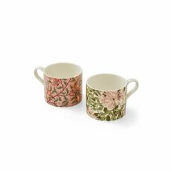 Morris & Co. Set Of 2 Pink Fruit & Honeysuckle Mugs -Morris & Co shop unnamed file 380