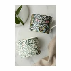 Morris & Co. Set Of 2 Green Willow Bough & Blackthorn Mugs -Morris & Co shop unnamed file 389