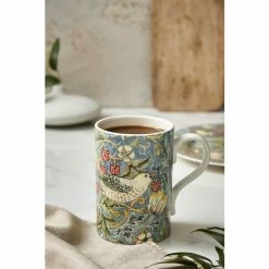 Morris & Co. Blue Strawberry Thief Mug