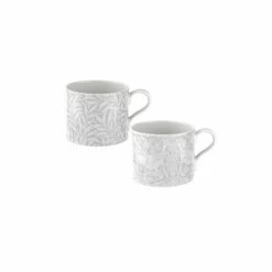 Morris & Co. Set Of 2 Grey Strawberry Thief & Willow Bough Mugs -Morris & Co shop unnamed file 410