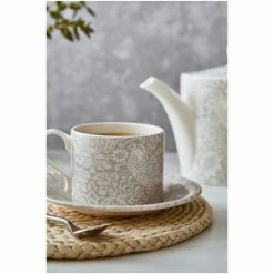 Morris & Co. By Spode Grey Strawberry Thief 10oz Tea Cup & Saucer -Morris & Co shop unnamed file 415