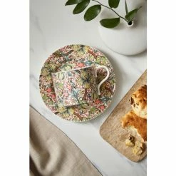 Morris & Co. By Spode Red Golden Lily Teacup And Saucer