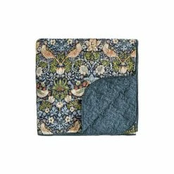 Morris & Co. Indigo Blue Strawberry Thief 300 Thread Count Bedspread -Morris & Co shop unnamed file 447