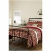 Morris & Co. Crimson Red Strawberry Thief 300 Thread Count Bedspread