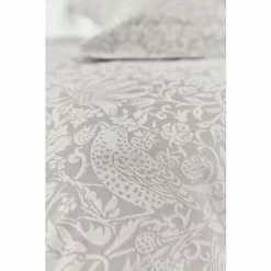 Morris & Co. Pebble Grey Pure Strawberry Thief Jacquard Duvet Cover -Morris & Co shop unnamed file 492