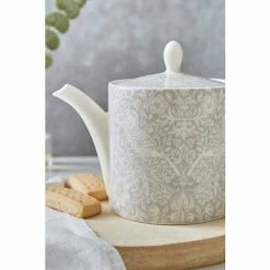 Morris & Co. By Spode Grey Strawberry Thief 2pt Tea Pot