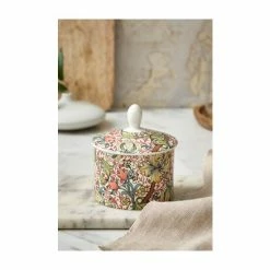 Morris & Co. Red Golden Lily Sugar Bowl -Morris & Co shop unnamed file 538