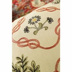 Morris & Co. Crimson Red Strawberry Thief Kelmscott Trellis Embroidered Cushion -Morris & Co shop unnamed file 606