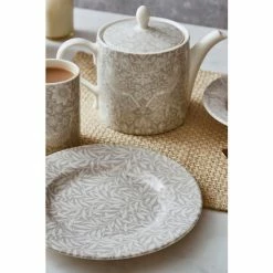 Morris & Co By Spode Set Of 4 Grey Willow Bough Plates