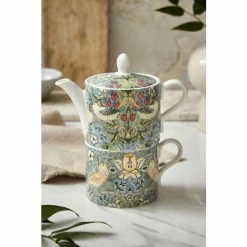 Morris & Co. Blue Strawberry Thief Tea For One