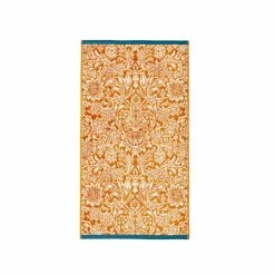 Morris & Co. Saffron Orange Sunflower Woven Jacquard Velour Finish Towel 3 Morris & Co. Saffron Orange Sunflower Woven Jacquard Velour Finish Towel -Morris & Co shop unnamed file 664