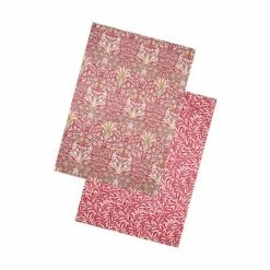 Morris & Co. Red Snakeshead Set Of 2 Tea Towels
