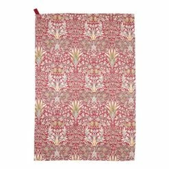 Morris & Co. Red Snakeshead Set Of 2 Tea Towels -Morris & Co shop unnamed file 684