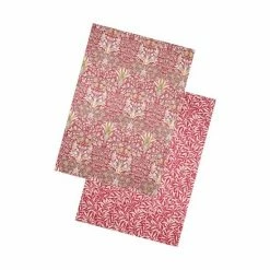 Morris & Co. Red Snakeshead Set Of 2 Tea Towels -Morris & Co shop unnamed file 685