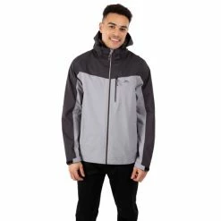 Trespass Grey Marlow Rain Jacket